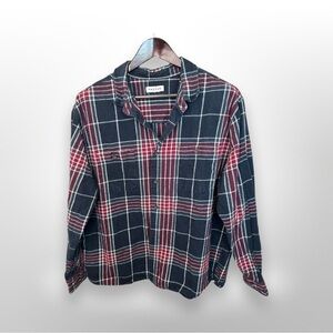 Pacsun Plaid Thick Heavy Cotton Long Sleeve Casual Button Up Size XL